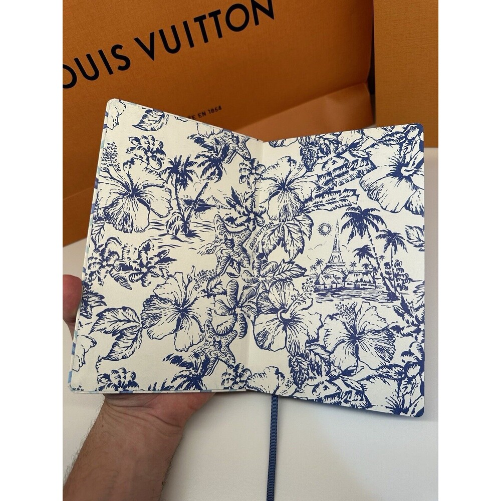 NIB Louis Vuitton Jane Notebook MM By The Pool Lagoon Blue GI1093 💯% Authentic - Picture 7 of 12